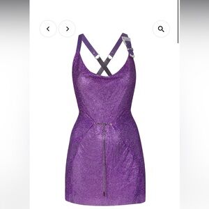 Annie’s Ibiza Poster Girl Adrianne dress in Amethyst